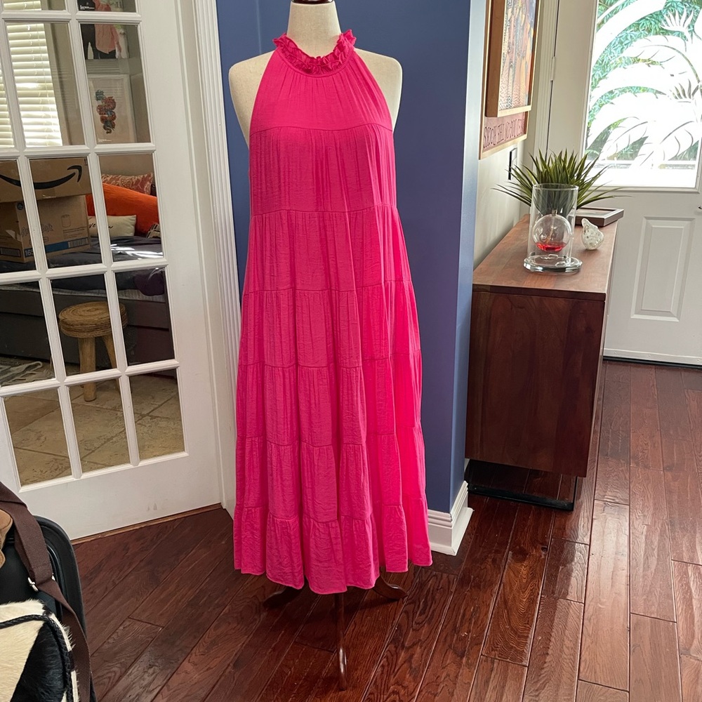 Gauze tiered Summer Maxi Dress